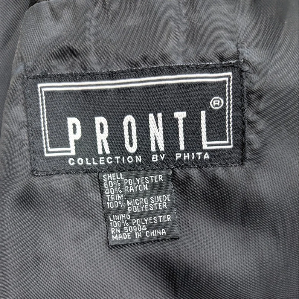 Pronti Collection by Phita Men's XXL Pinstripe Zip Jacket Lined - Picture 13 of 14